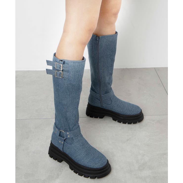 厚底エンジニアロングブーツ[品番：WG010092159]｜WEGO【WOMEN