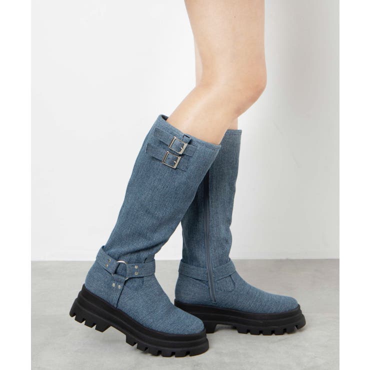 厚底エンジニアロングブーツ[品番：WG010092159]｜WEGO【WOMEN