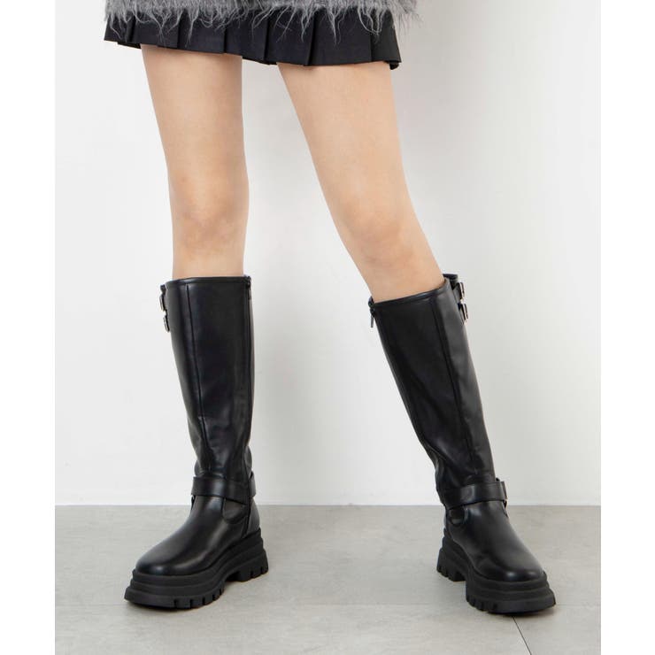 厚底エンジニアロングブーツ[品番：WG010092159]｜WEGO【WOMEN