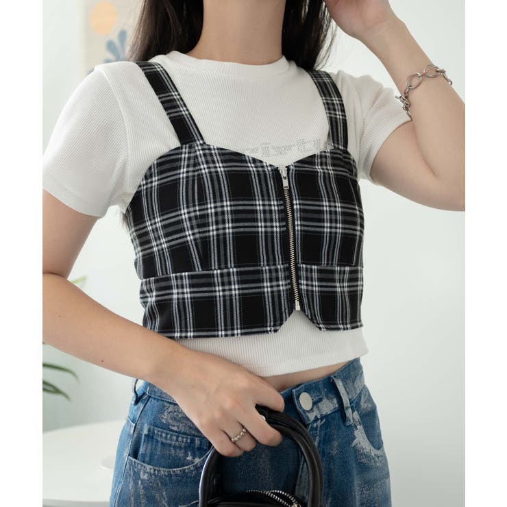 ジップビスチェ[品番：WG010092164]｜WEGO【WOMEN】（ウィゴー）の