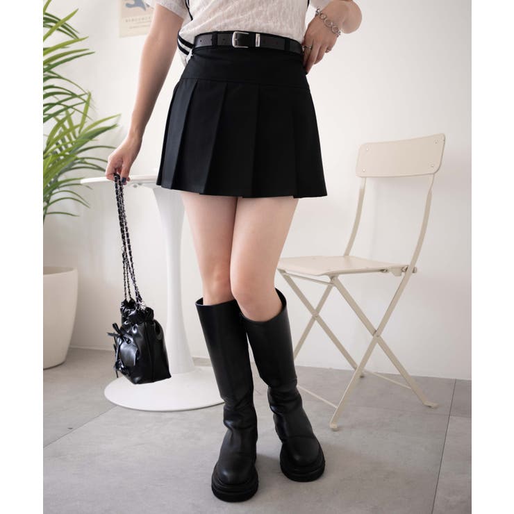 ベルト付プリーツミニスカパン | WEGO【WOMEN】 | 詳細画像9 