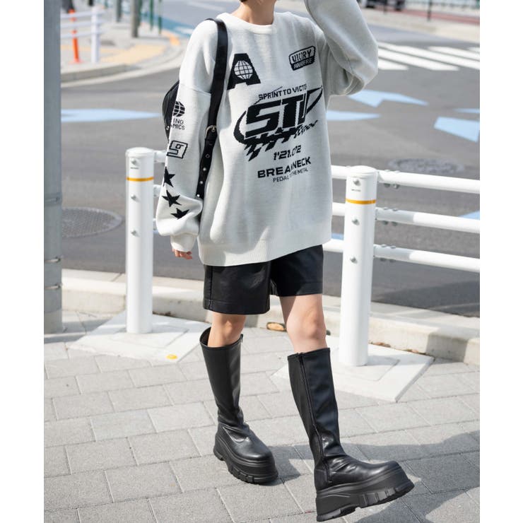 スポーツグラフィックジャガードニット | WEGO【WOMEN】 | 詳細画像8 