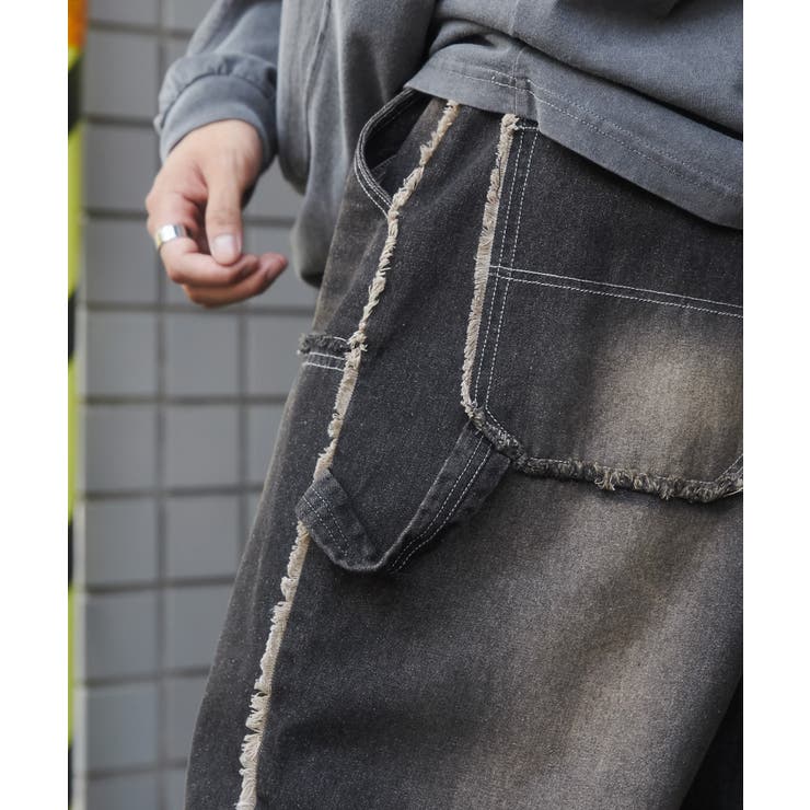 ダブルニーフリンジデニムパンツ | WEGO【MEN】 | 詳細画像5 