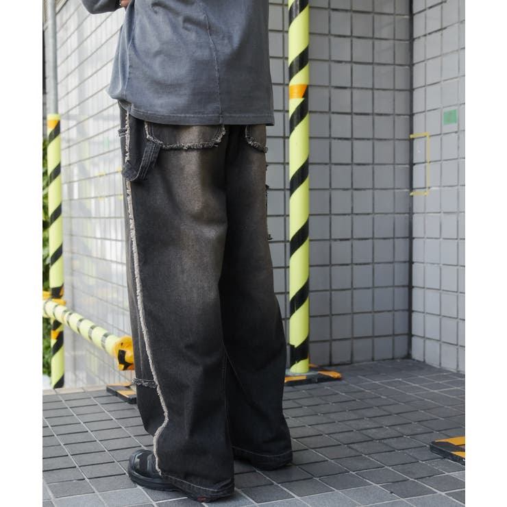 ダブルニーフリンジデニムパンツ | WEGO【MEN】 | 詳細画像14 