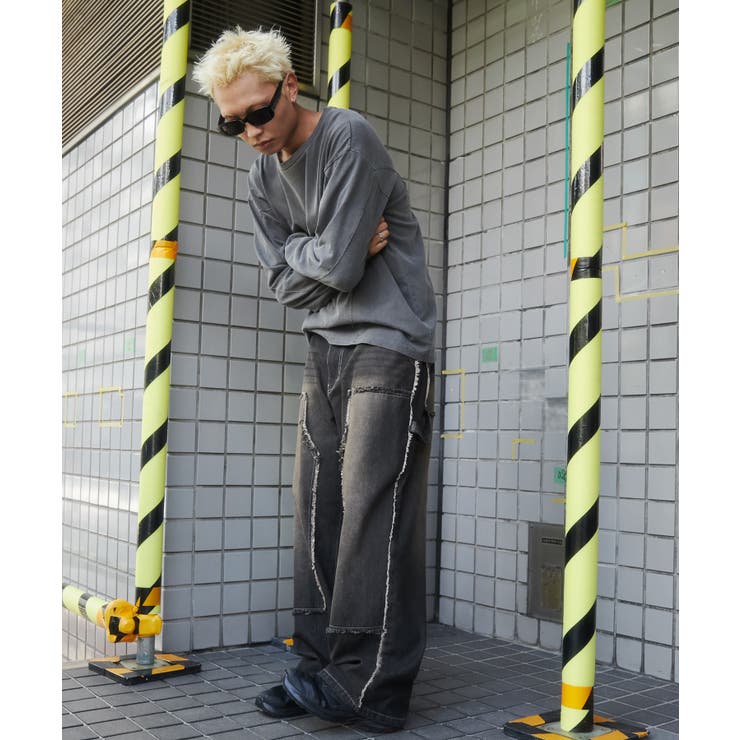 ダブルニーフリンジデニムパンツ | WEGO【MEN】 | 詳細画像16 
