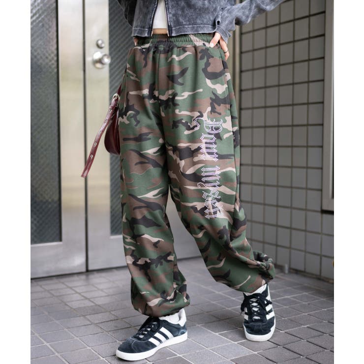 ラインストーンロゴスウェットパンツ[品番：WG010092206]｜WEGO【WOMEN