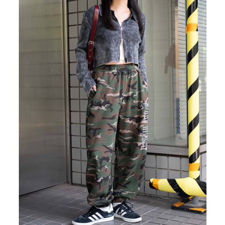 ラインストーンロゴスウェットパンツ[品番：WG010092206]｜WEGO