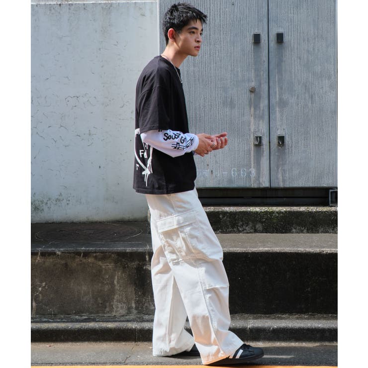 アクセ付きアンサンブルT(LS)[品番：WG010092219]｜WEGO【MEN