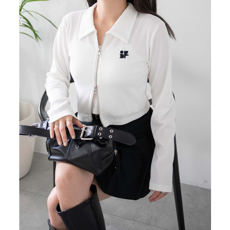 ワンポイントデザインWZIPトップス | WEGO【WOMEN】 | 詳細画像5 