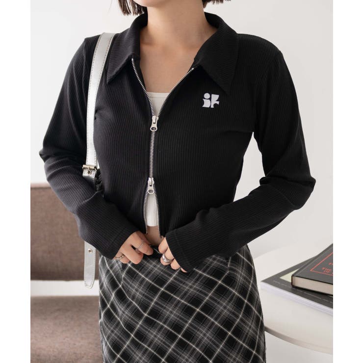 ワンポイントデザインWZIPトップス | WEGO【WOMEN】 | 詳細画像8 