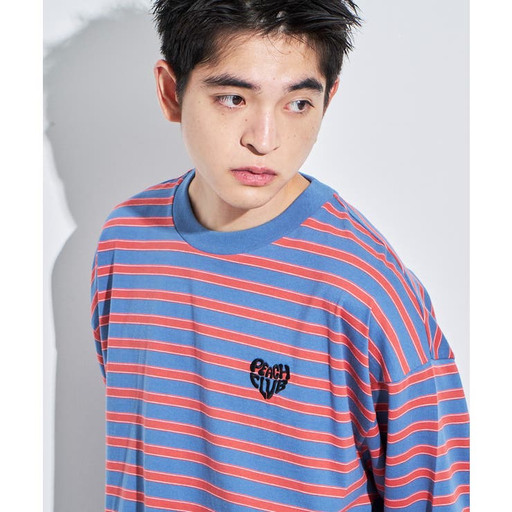 専門店では ボーダーワンポイントT(LS)[品番：WG010092266]｜WEGO【MEN カーディガン