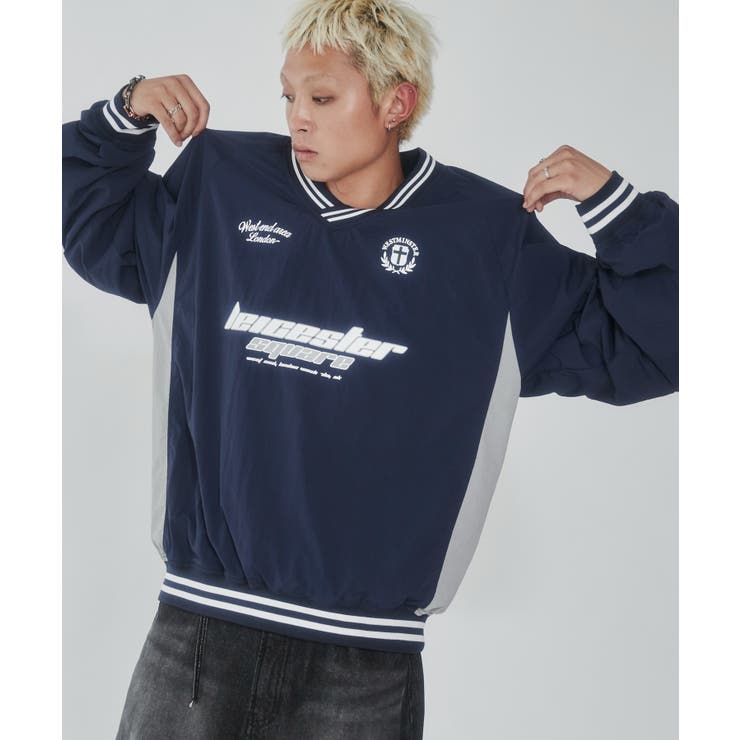 ナイロンゲームロゴプルオーバー | WEGO【MEN】 | 詳細画像1 
