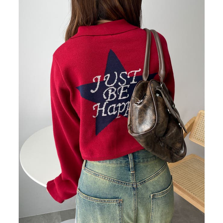 ワイン | WZIPスターモチーフニット | WEGO【WOMEN】