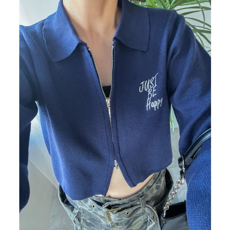 WZIPスターモチーフニット | WEGO【WOMEN】 | 詳細画像5 