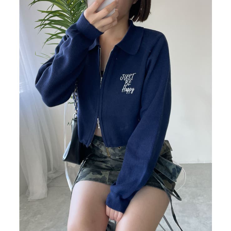 WZIPスターモチーフニット | WEGO【WOMEN】 | 詳細画像6 