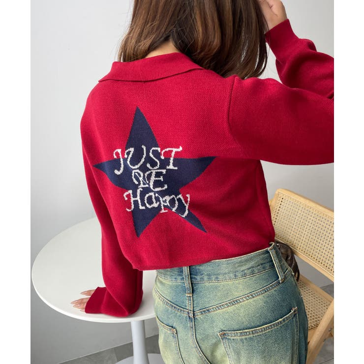 WZIPスターモチーフニット | WEGO【WOMEN】 | 詳細画像14 