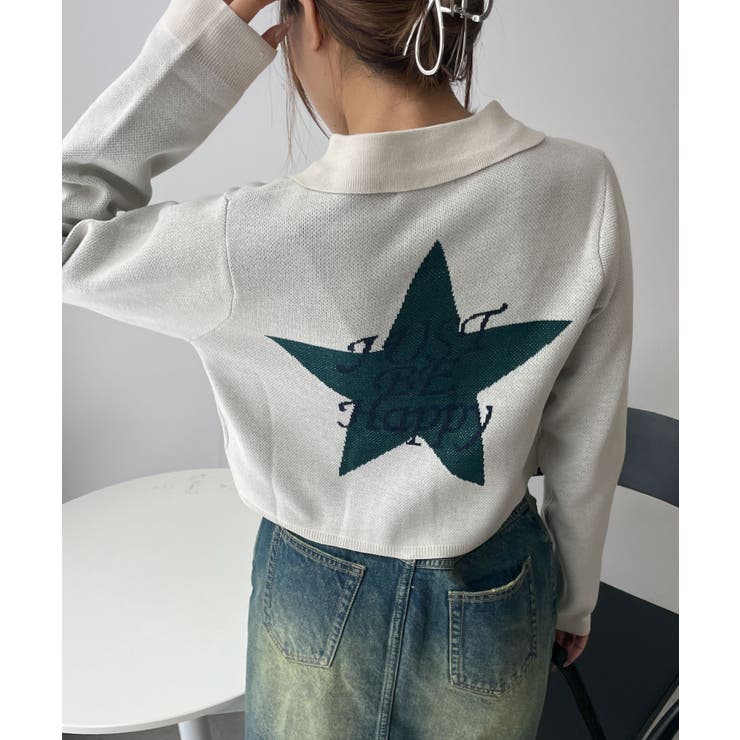 WZIPスターモチーフニット | WEGO【WOMEN】 | 詳細画像20 