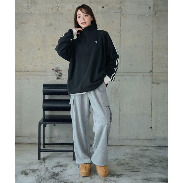 フリースプルオーバー【未着用・M】ROOTS 楽天市場】《javaジャバ コラボ》 トップス アウター レディース