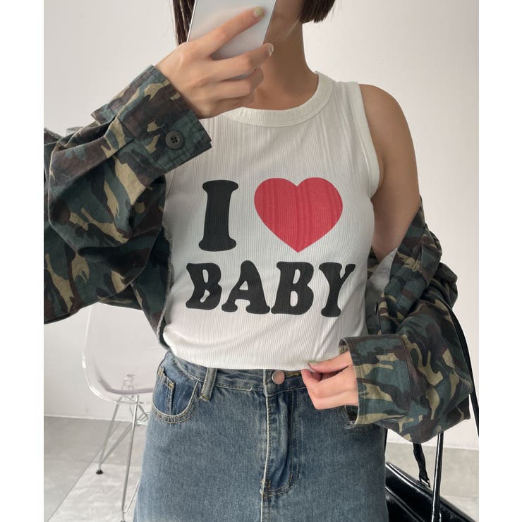 ILOVEBABYタンク | WEGO【WOMEN】 | 詳細画像1 