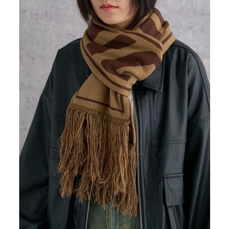 ベージュ | ロゴマフラー | WEGO【MEN】