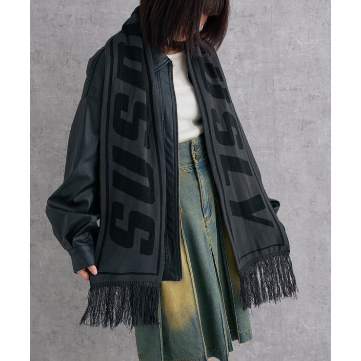 ダークグレー | ロゴマフラー | WEGO【MEN】