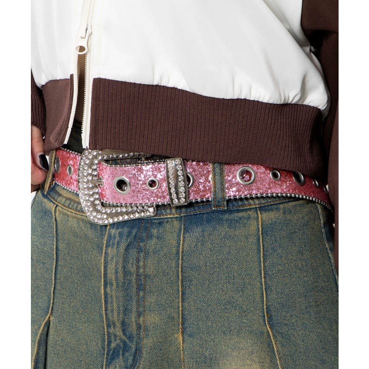 LビジューBIGバックルラメベルト | WEGO【WOMEN】 | 詳細画像2 