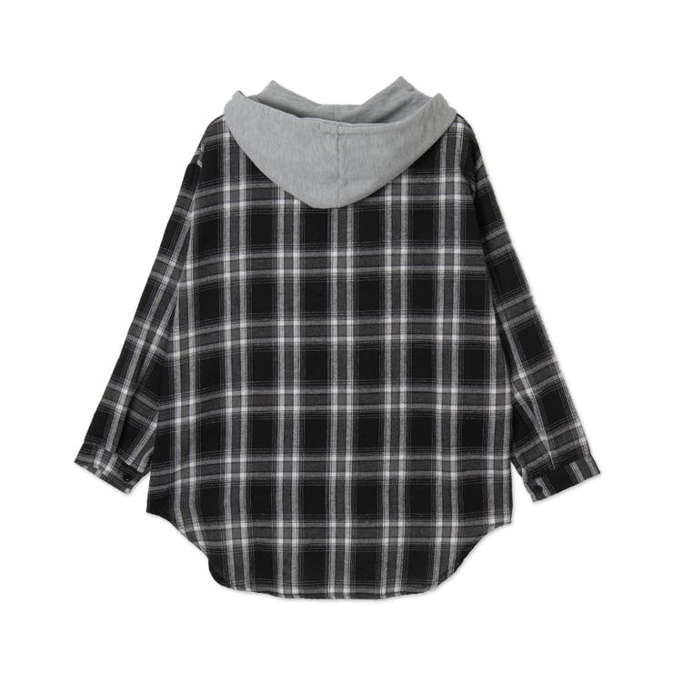 フード付きチェックネルシャツ[品番：WG010092444]｜WEGO【WOMEN