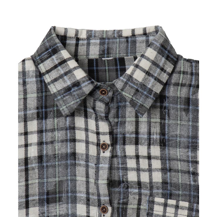 オーバーサイズチェックネルシャツ[品番：WG010092446]｜WEGO
