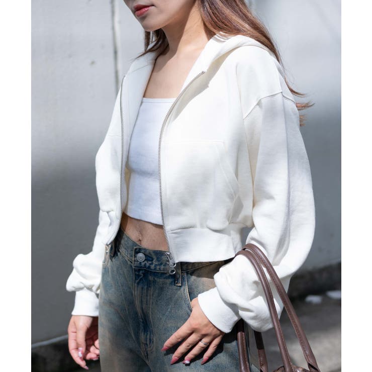 裏起毛Wジップショートパーカー[品番：WG010092456]｜WEGO
