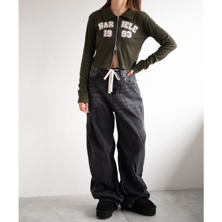 ドロストコードフレアデニム | WEGO【WOMEN】 | 詳細画像3 