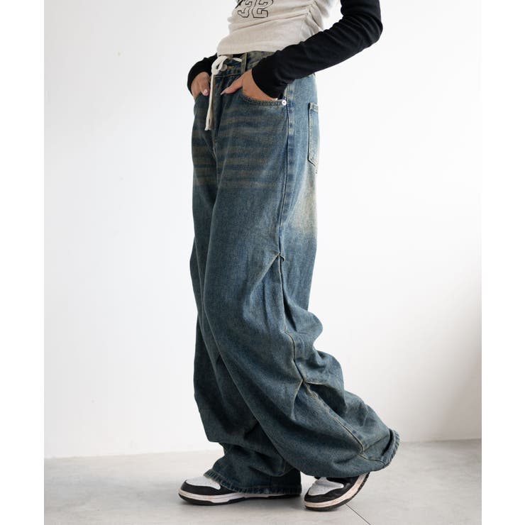 ドロストコードフレアデニム | WEGO【WOMEN】 | 詳細画像5 