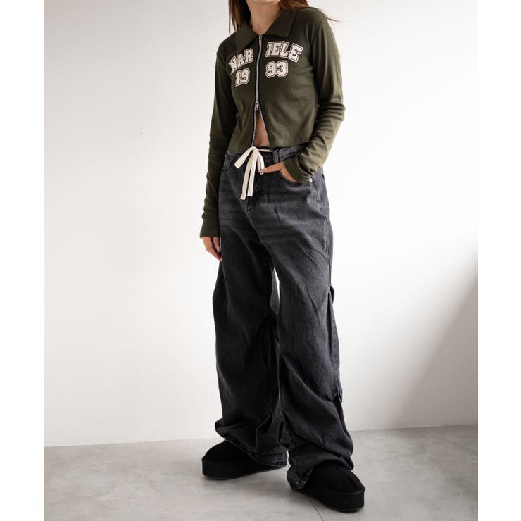 ドロストコードフレアデニム | WEGO【WOMEN】 | 詳細画像12 