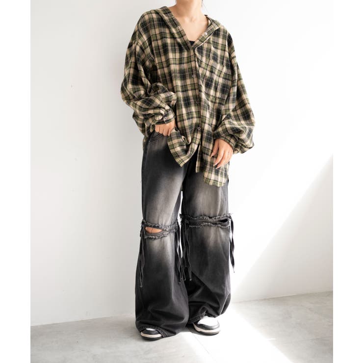 キャップフーディーチェックシャツ | WEGO【WOMEN】 | 詳細画像6 