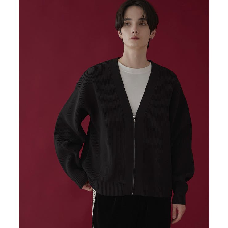 クリアライトZIPカーディガン | WEGO【MEN】 | 詳細画像1 