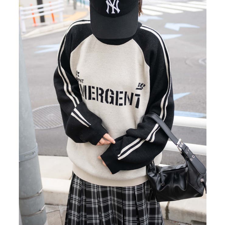 ゲームグラフィックラグランジャガードニット | WEGO【WOMEN】 | 詳細画像3 