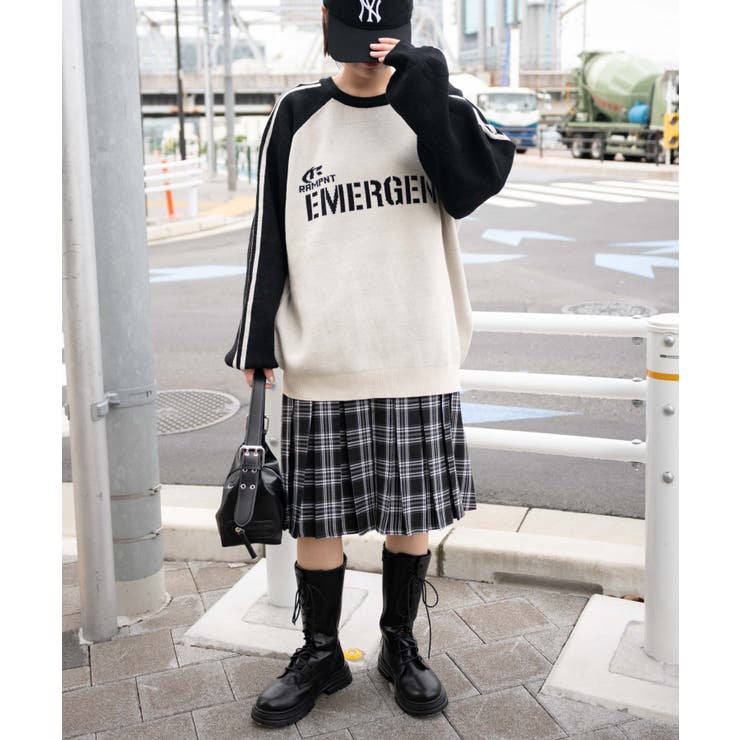 ゲームグラフィックラグランジャガードニット | WEGO【WOMEN】 | 詳細画像7 