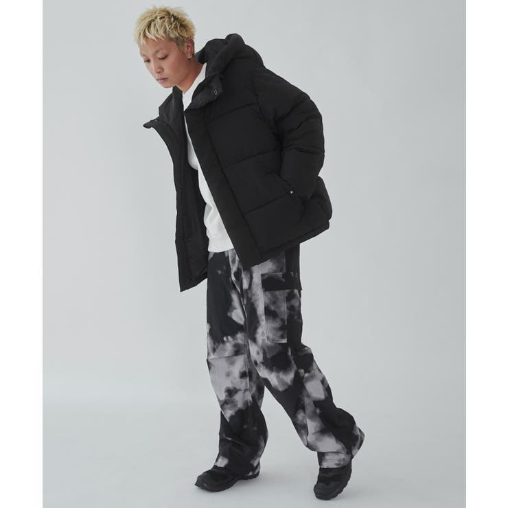 カラーブロックパテッドフードブルゾン | WEGO【MEN】 | 詳細画像4 