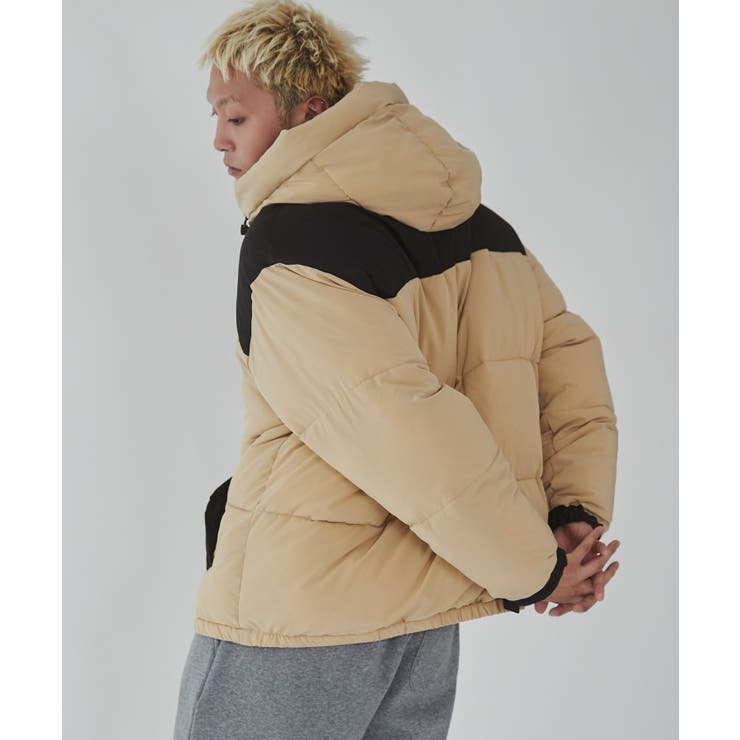 カラーブロックパテッドフードブルゾン | WEGO【MEN】 | 詳細画像9 