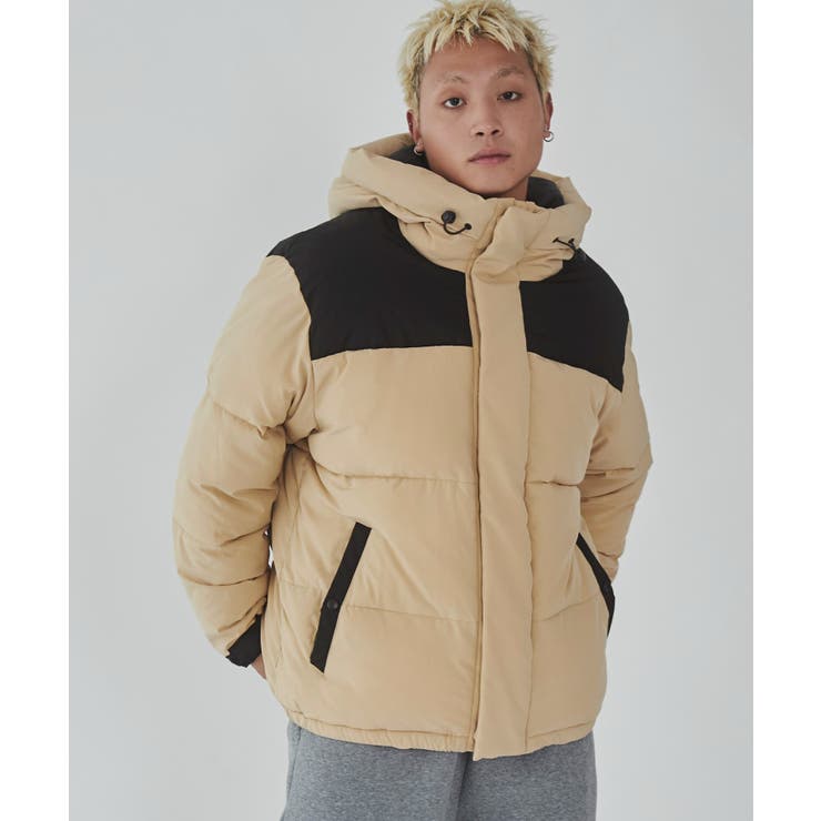 カラーブロックパテッドフードブルゾン | WEGO【MEN】 | 詳細画像10 