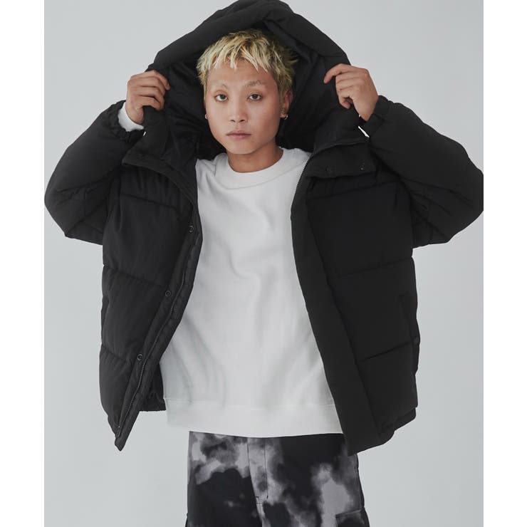 カラーブロックパテッドフードブルゾン | WEGO【MEN】 | 詳細画像17 