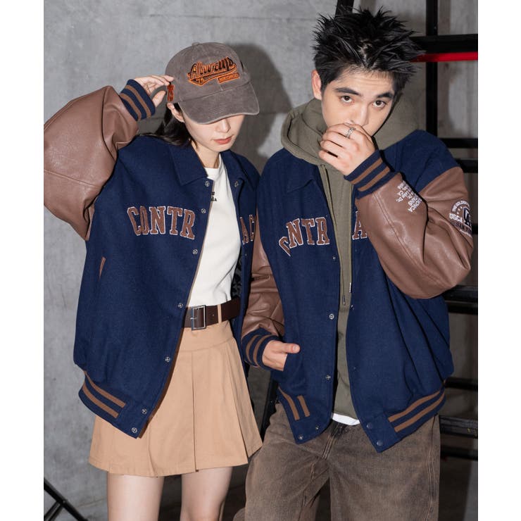 メルトンワッペンスタジャン[品番：WG010092540]｜WEGO【MEN】（ウィゴー）のメンズファッション通販｜SHOPLIST（ショップリスト）