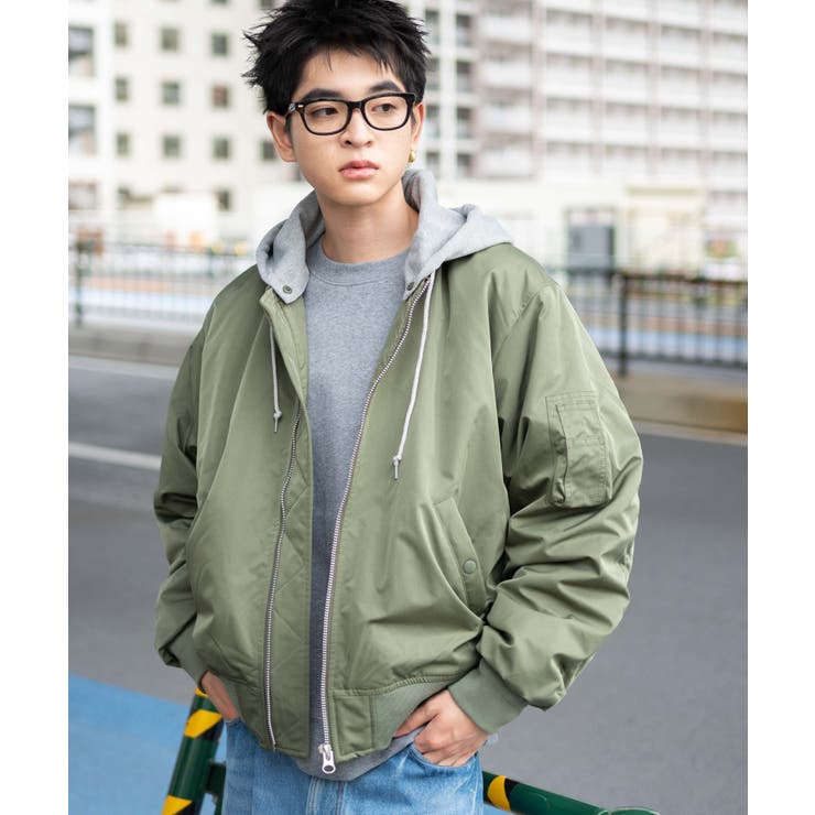 パテッドフードMA-1[品番：WG010092541]｜WEGO【MEN】（ウィゴー）のメンズファッション通販｜SHOPLIST（ショップリスト）
