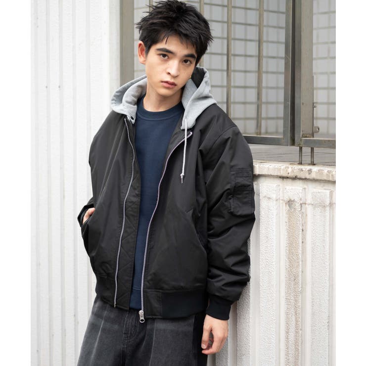 ネット限定お買い得商品 - ショップチャンネル パテッドフードMA-1[品番：WG010092541]｜WEGO【MEN】（ウィゴー ジャケット・アウター