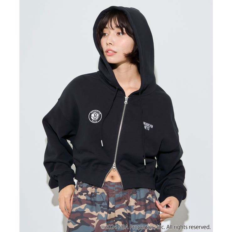 別注NBAショートWZIPパーカー [品番：WG010092579]｜WEGO【WOMEN】（ウィゴー）のレディースファッション通販｜SHOPLIST（ショップリスト）