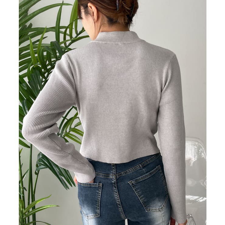 チョーカーダブルジップニット | WEGO【WOMEN】 | 詳細画像9 