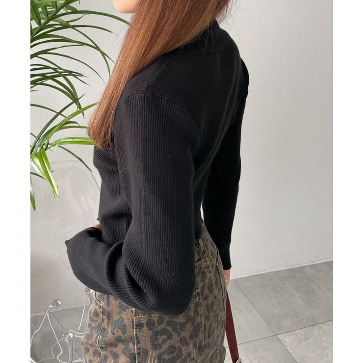 チョーカーダブルジップニット | WEGO【WOMEN】 | 詳細画像14 