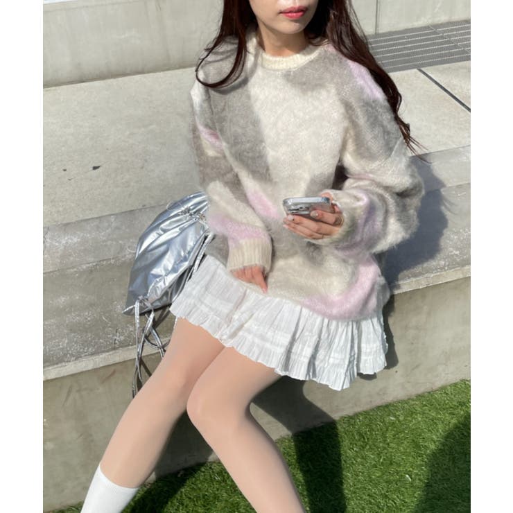 マーブルシャギーニットプルオーバー | WEGO【WOMEN】 | 詳細画像14 