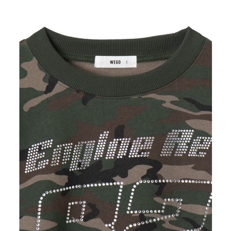 ラインストーンプルオーバースウェット[品番：WG010092590]｜WEGO