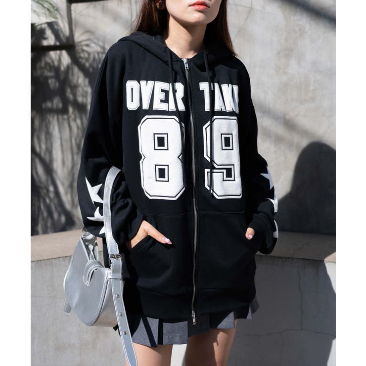 ナンバリング裏起毛BIGジップパーカー[品番：WG010092594]｜WEGO【WOMEN】（ウィゴー）のレディースファッション通販｜SHOPLIST（ショップリスト）