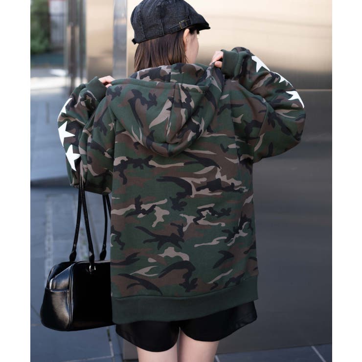 ナンバリング裏起毛BIGジップパーカー[品番：WG010092594]｜WEGO